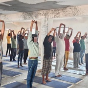 Yoga and fitness awareness programme organized for male inmates of Bharuch Prison on 29th April 2022