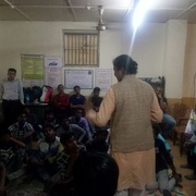 Meeting with Prayas clients who are undergoing vocational training courses after release from Observation Home, Mumbai.