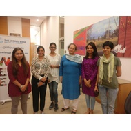 Women's Studies Students at World Bank as part of their Internship