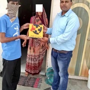 Our patient who is a carpenter made and presented the Saksham Logo to counsellor stating that he became “Saksham Against TB” because of the Saksham Counsellor !