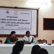 Workshop with Anganwadi Sevikas on ICDS run prison balwadis in Maharashtra for children of women prisoners inside prison organized by Prayas, Prison Department and Tata Trust on 19th November 2018, at Jail Officers Training School, KK Bhavan, Yerawada, Pune