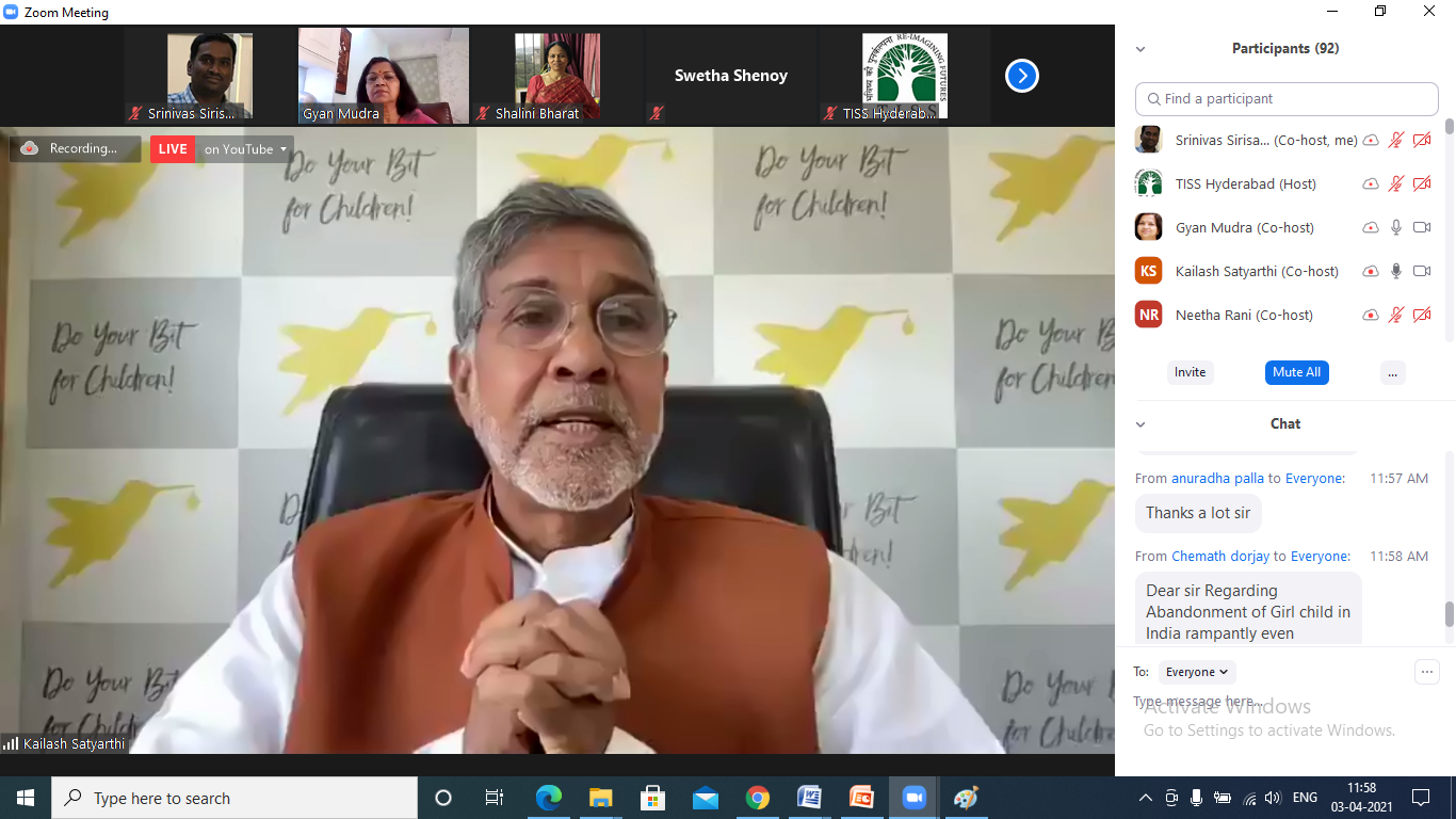 Shri Kailash Satyarthi's talk