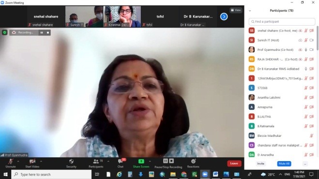 Inagural Remarks by Prof. Gyanmudra, Virtual Sensitization Program for Health Department-30th July, 2021