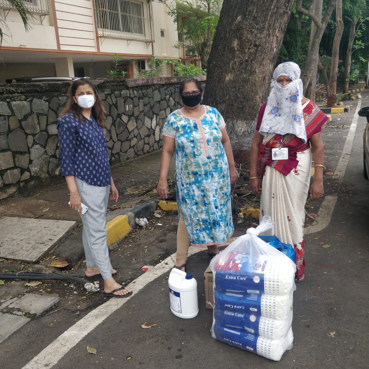 Hygiene kits for women's institution in June 2020