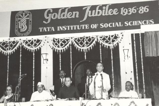 Prime Minister Rajiv Gandhi inaugurates the Golden Jubilee celebrations