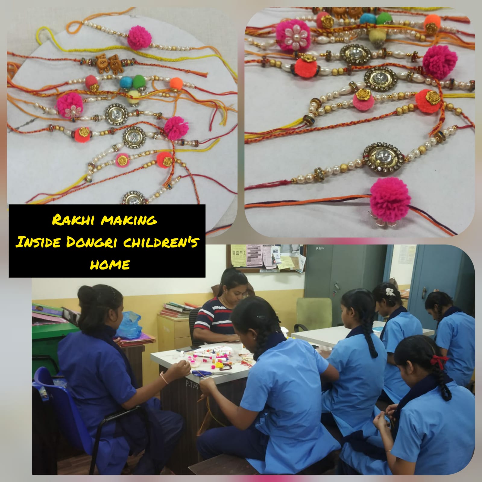 Rakhi making session in Dongri Children's Home - 29.07.2022