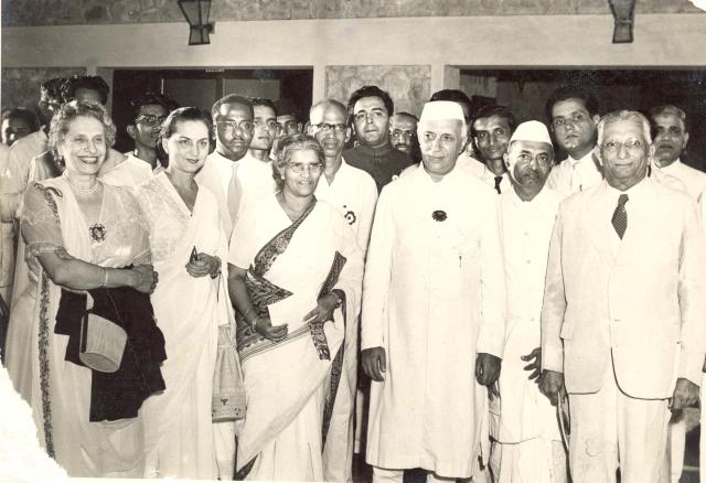 Prime Minister Jawaharlal Nehru presides over the Silver Jubilee Celebrations