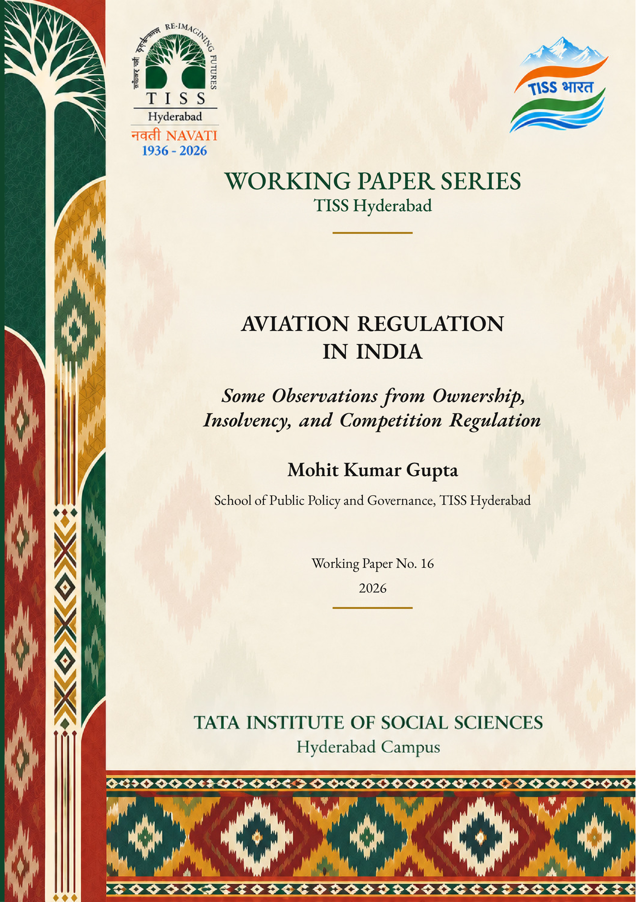 Aviation Regulation in India: Some Observations from Ownership, Insolvency, and Competition Regulation